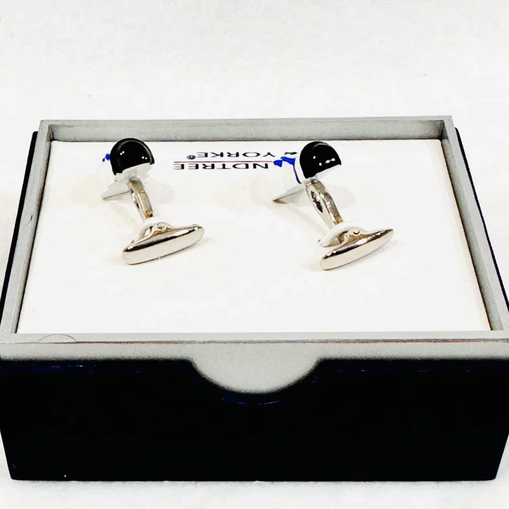 Roundtree & Yorke Snowmen Cufflinks - NIB